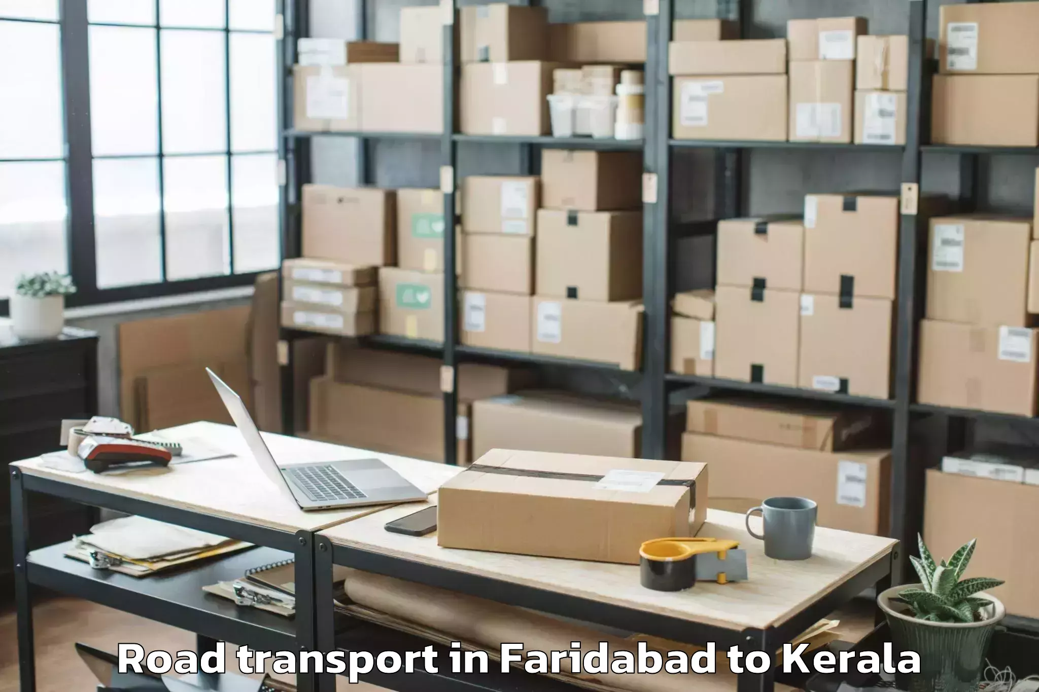 Trusted Faridabad to Edappal Road Transport